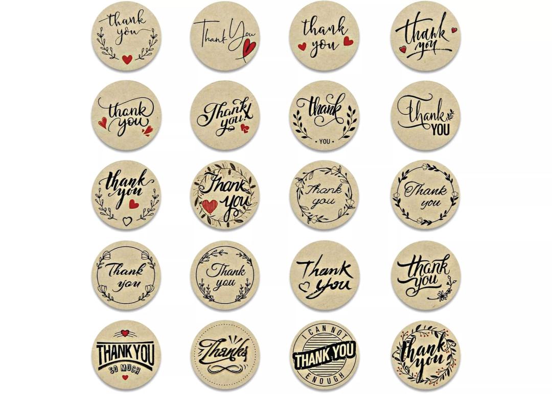 Kraft sticker (no white print)
