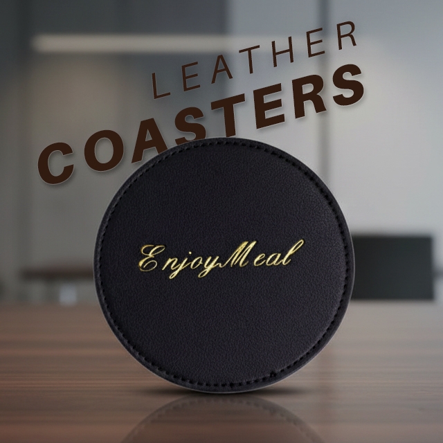 Custom Leather Coasters