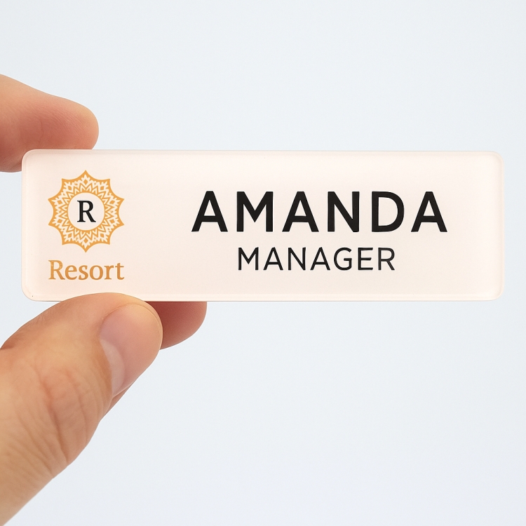 Custom Epoxy Acrylic Nametag