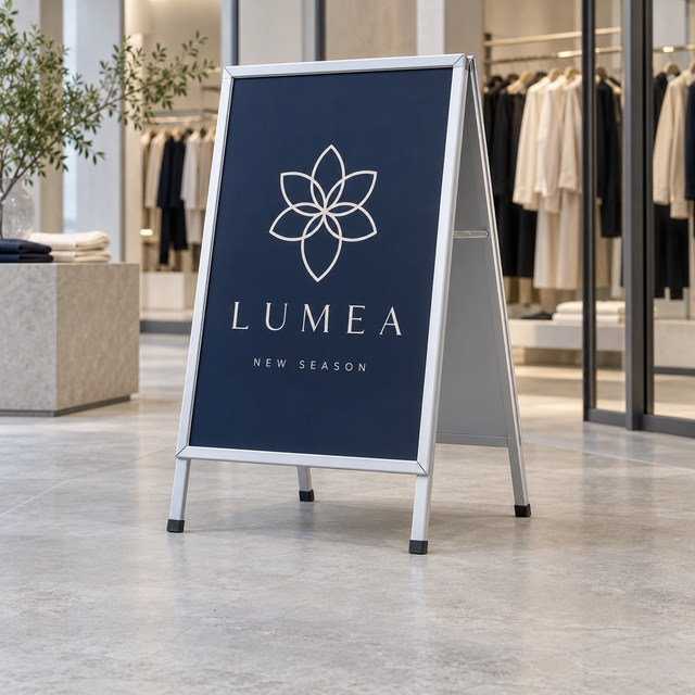Custom Display Stands – Bold, Clear & Easy to Spot