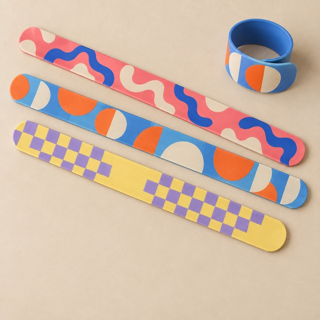 Custom Printed Slap Wristbands – Fun, Bright & Quick to Wear