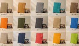 A5 Size Notebook with Cotton PU