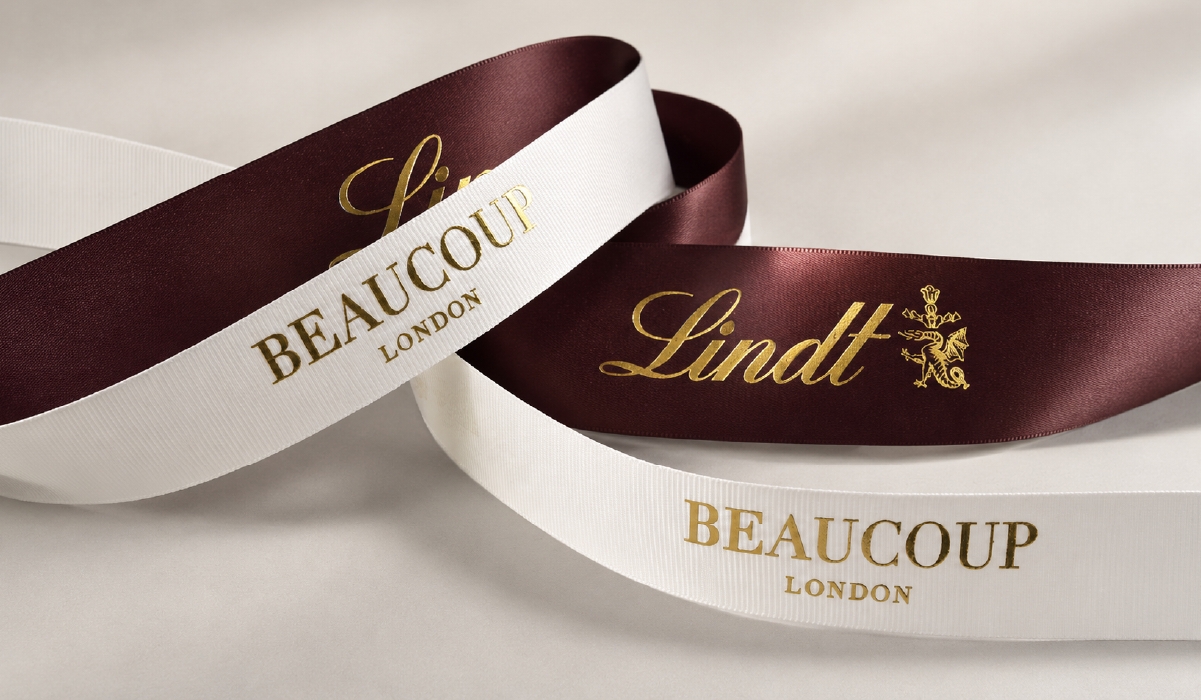 Gold Foil Print Ribbon