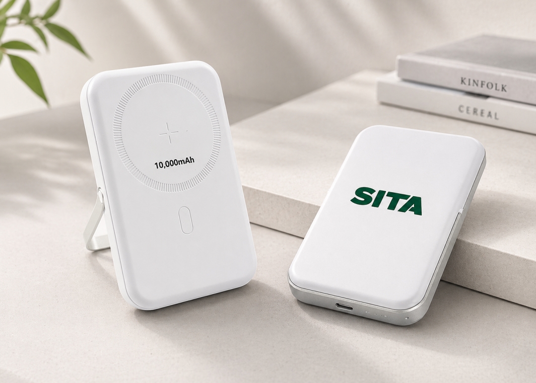 10,000mAh Flipp Magnetic Wireless Powerbank With Phone Stand