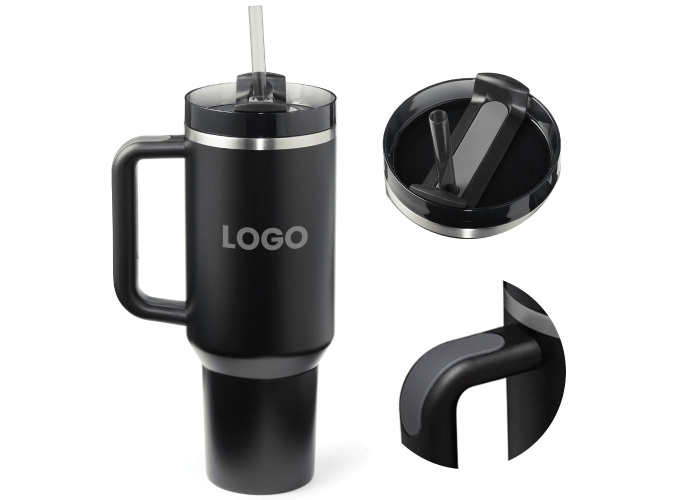 30oz Stainless Steel Tumbler with Handle