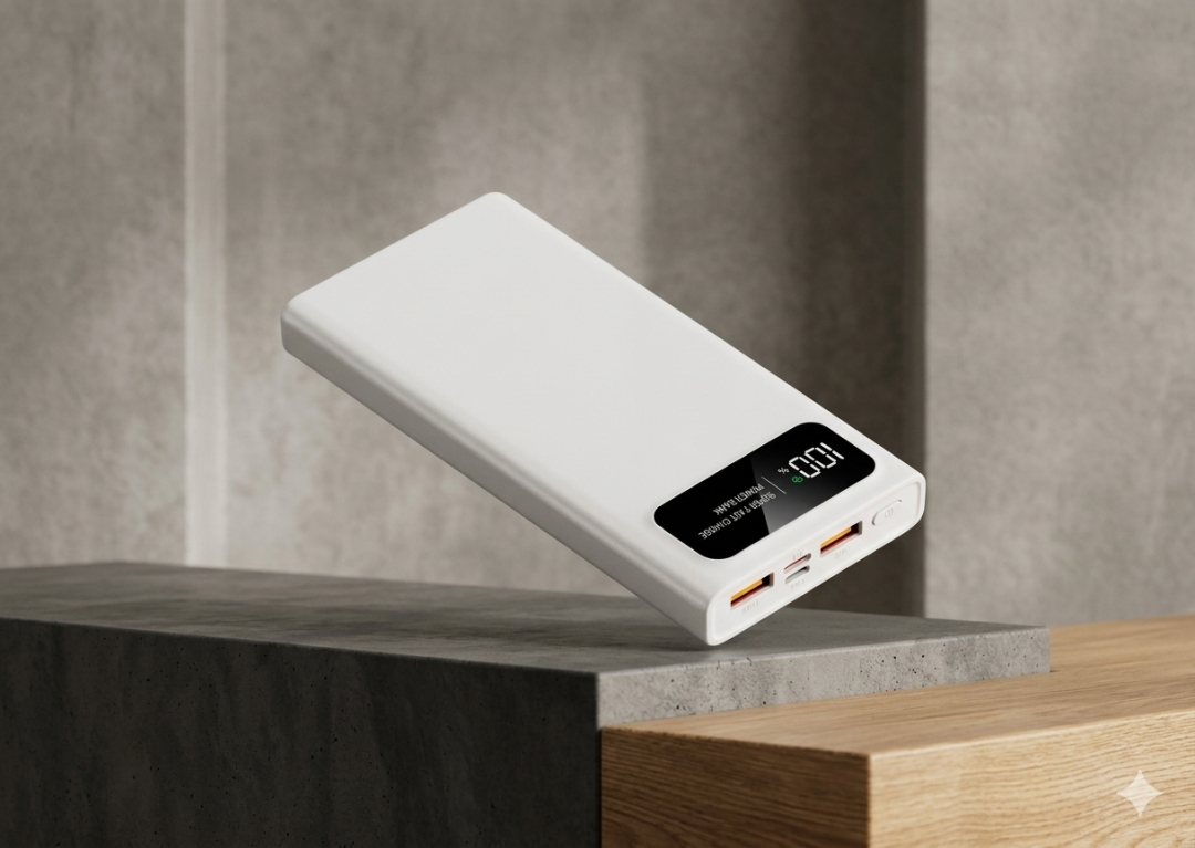 10,000mAh QUICK Charge Powerbank (With Built-in Cables)