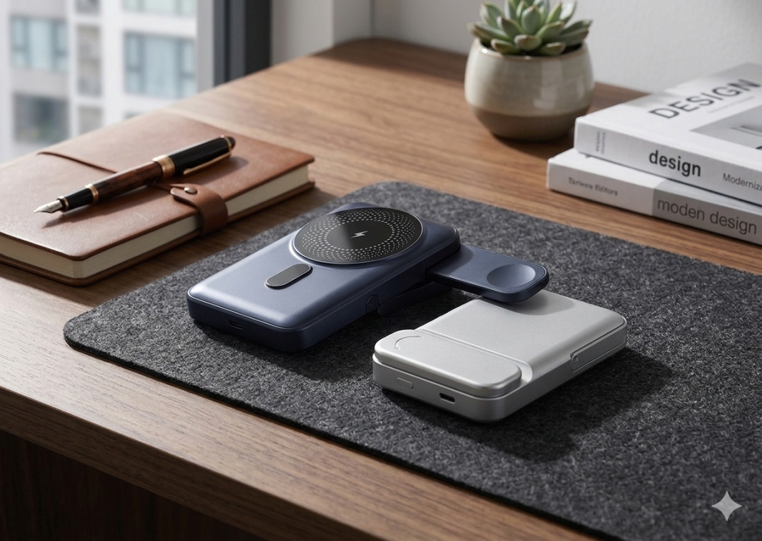 10,000mAh Dock 3-in-1 Wireless Powerbank with Stand