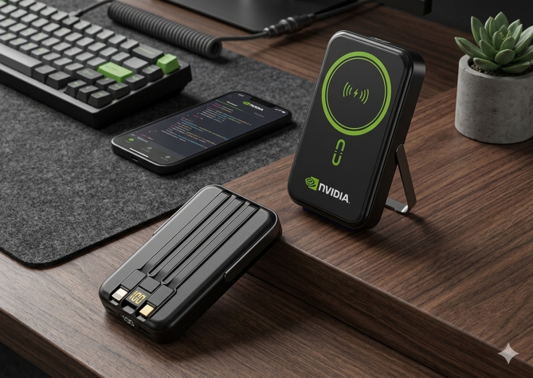 10,000mAh Supreme Magnetic Wireless Powerbank with Cables & Stand