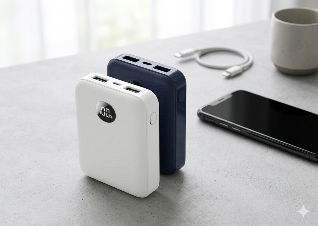 10,000mah Pocket Size Powerbank with LED Indicator