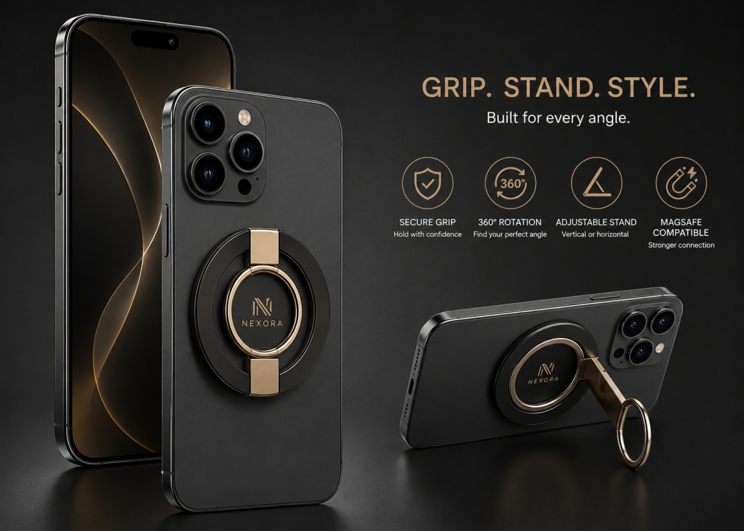 Magnetic Phone Ring Stand