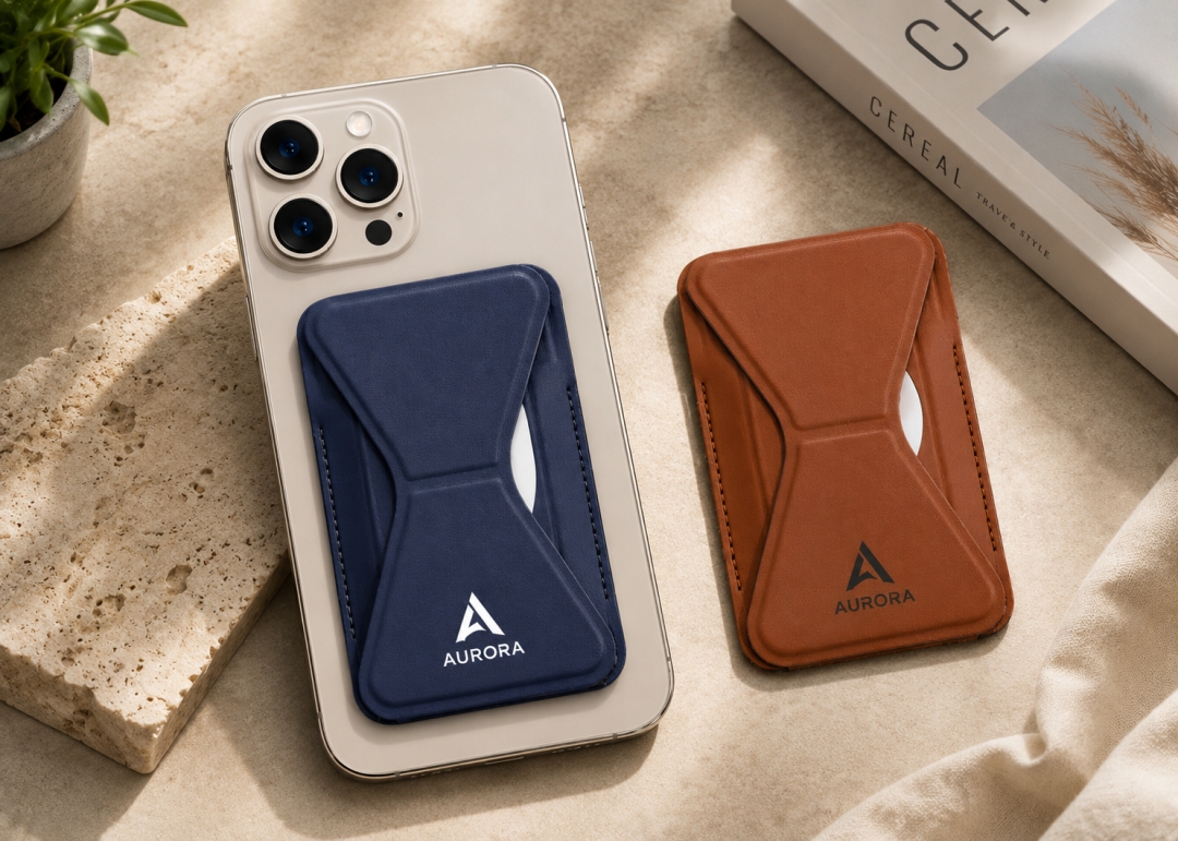 Magnetic Wallet with Stand and Card Holder
