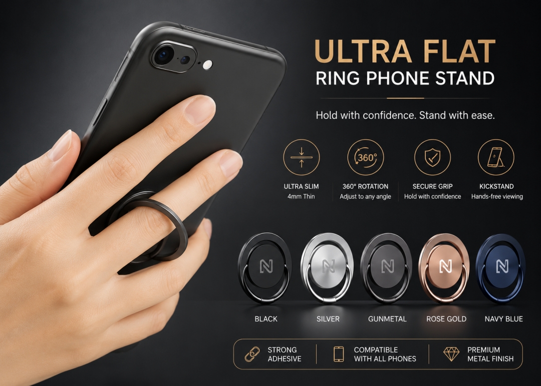 Ultra Flat Ring Phone Stand