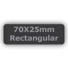 70X25mm Rect